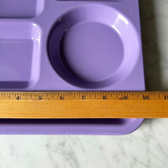 School Cafeteria Lunch Trays 6 Compartments Purple-Navy Blue Melamine 14" x 10" - Picture 9 of 9
